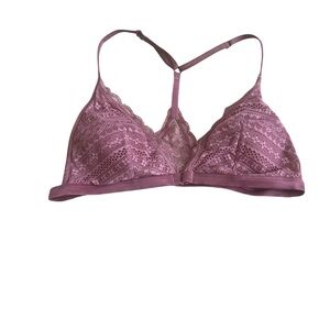 Victoria's Secret Purple Lace Bralette Wireless Soft Cup